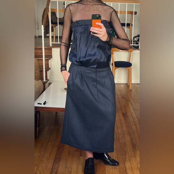 Maison Martin Margiela Strapless Black Dress